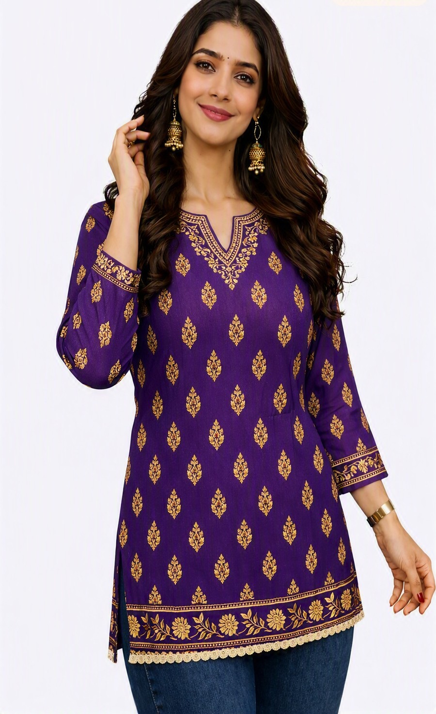Pure-cotton-short-kurti  বিশুদ্ধ কটন দিয়ে তৈরি ছোট কুর্তি